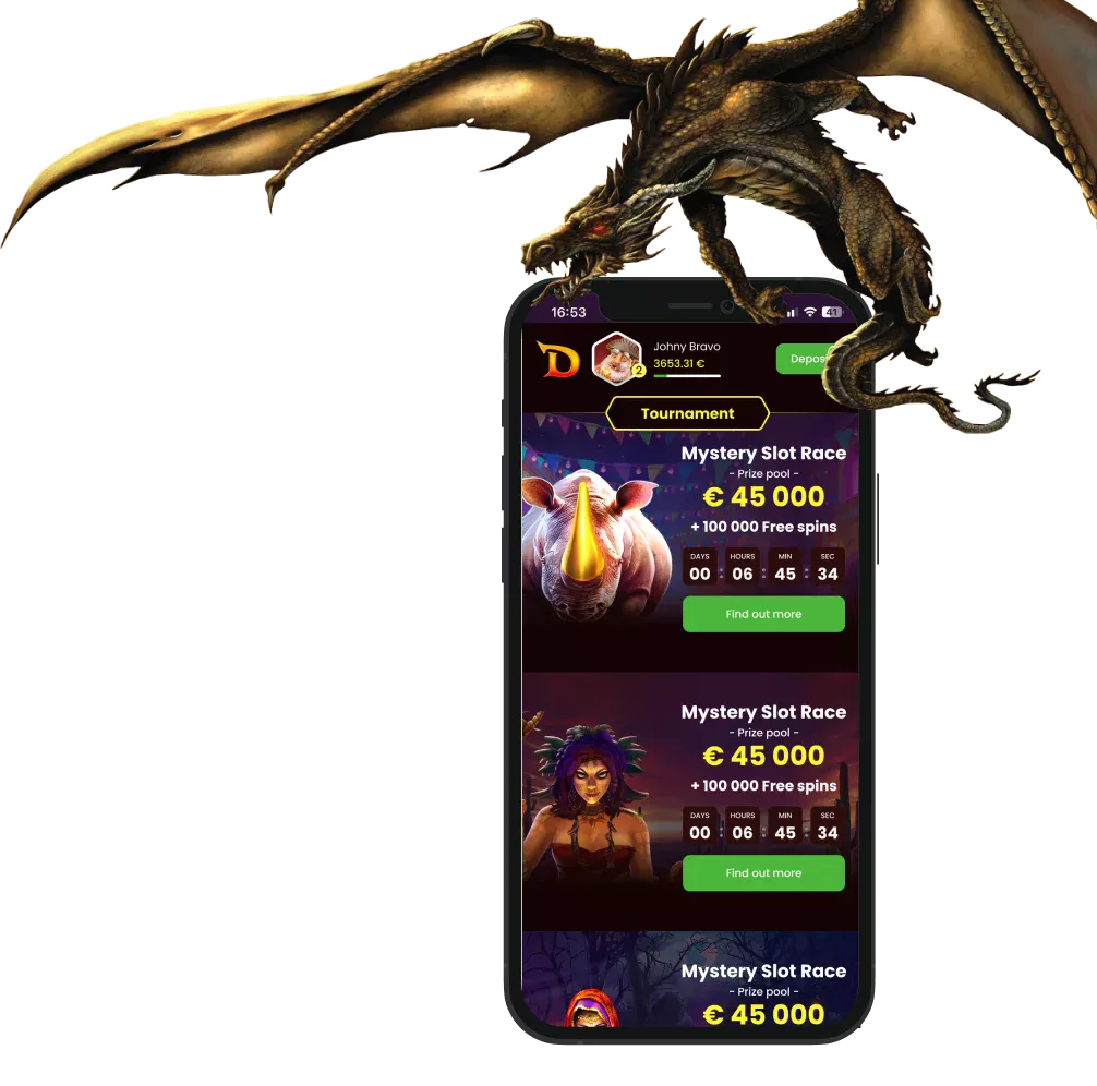 DRAGONSLOTS Specyfikacje Aplikacji Kasyna📱 DragonSLOTS Casino App